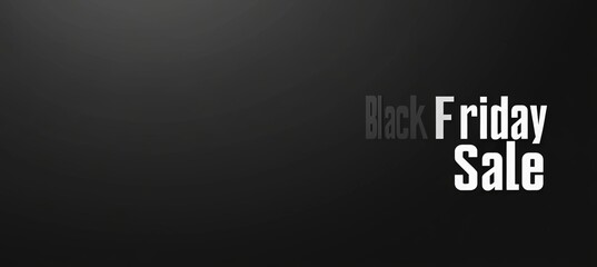 Black and white background with text Black Friday special offer up to 70% off. cyber monday