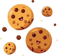 Fototapeta premium National Cookie Day vector art illustration