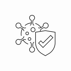 covid insurance icon sign vector