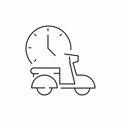 food delivery icon sign vector