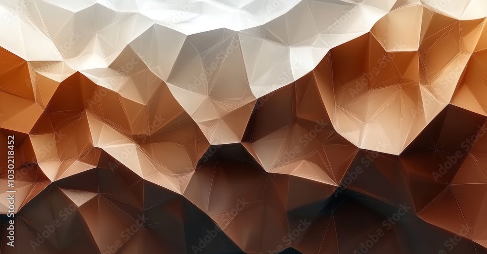 Poster an abstract geometric pattern background in a three-dimensional style. a graphic geometric design wi