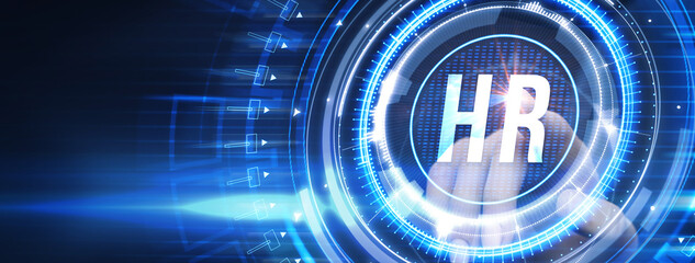 Business, Technology, Internet and network concept. Human Resources HR management concept.