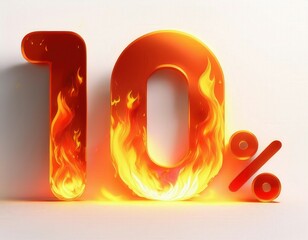 Flaming 10% Discount Offer