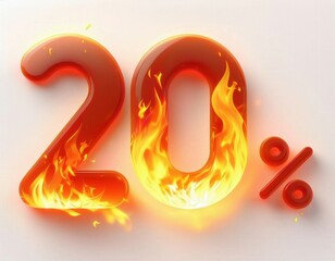 Flaming 20% Discount Offer