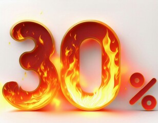 Flaming 30% Discount Offer