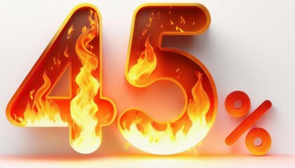 Flaming 45% Discount Offer