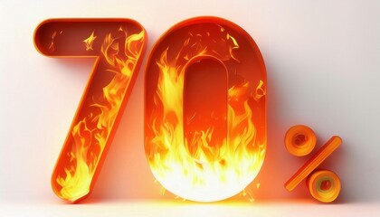 Flaming 70% Discount Offer