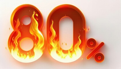 Flaming 80% Discount Offer