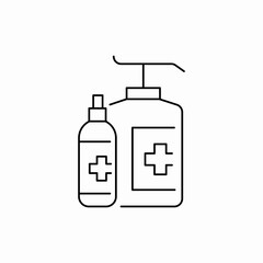 hand sanitizer icon sign vector