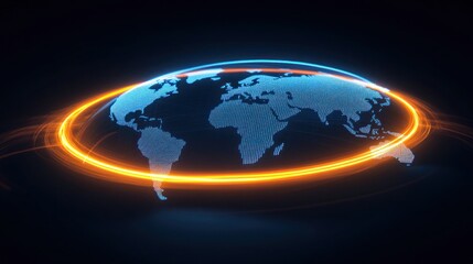 Interactive Global Commerce Activity Map, Showcasing Dynamic Trends and Connections Across Regions