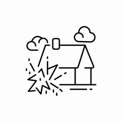 weather disaster icon sign vector
