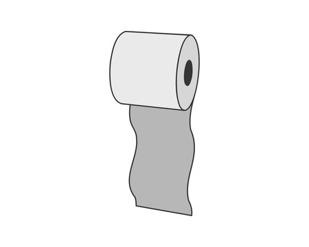 recommend clip art: Toilet paper roll or tube icon design, template for wc. Bathroom hygiene icons, kitchen cleaning towel. Blank soft scroll product.