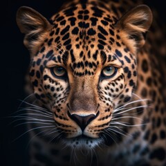 Obraz premium Close-up Portrait of a Leopard