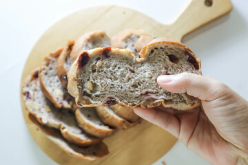 walnut cranberry sourdough bread or cranberry sourdough