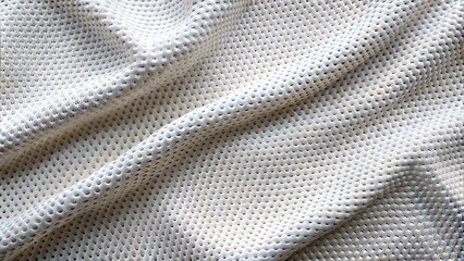 White sports clothing fabric texture flat background