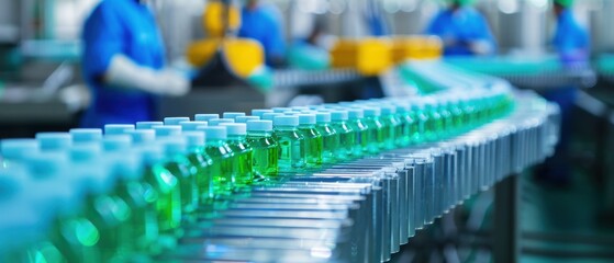 Fototapeta premium High Speed Production Line in Food Industry