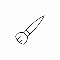 makeup brush icon sign vector