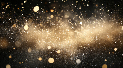 Obraz premium stunning cosmic scene featuring vibrant nebula clouds in shades of blue, pink, and gold, with sparkling stars scattered throughout a vast, colorful galaxy.