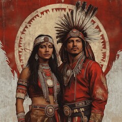 Obraz premium red indian