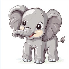 Obraz premium elephant cartoon character