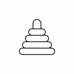 children pyramid icon sign vector