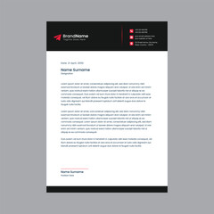 Professional And Creative Modern Corporate Business Letter Head Template