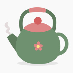 Kettle vector illustration isolated on white background