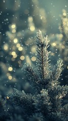 Moonlit Pines, Evergreen trees