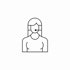 operator call center icon sign vector