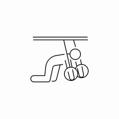 pilates exercise icon sign vector