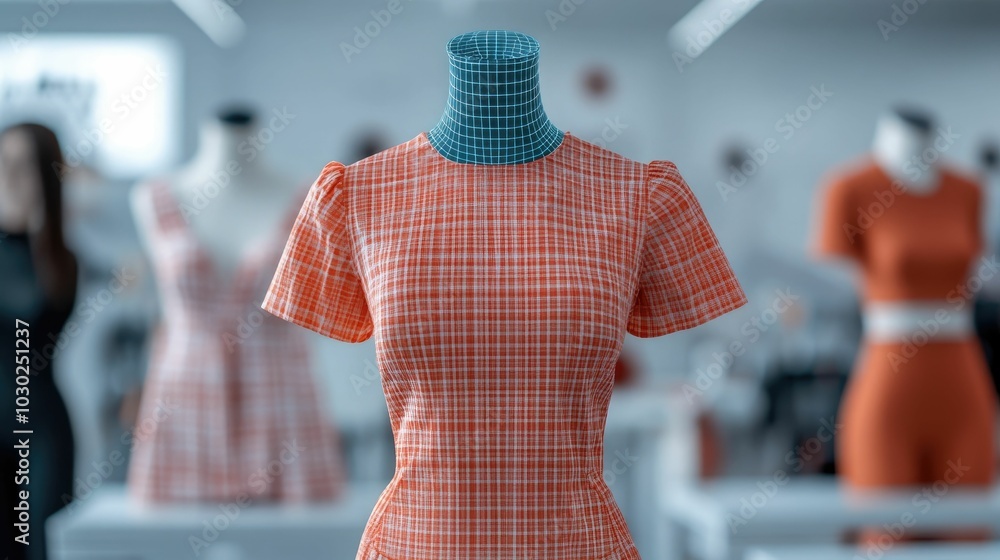 Aufkleber fashion designer using advanced intelligence algorithms to analyze data and forecast upcoming trends