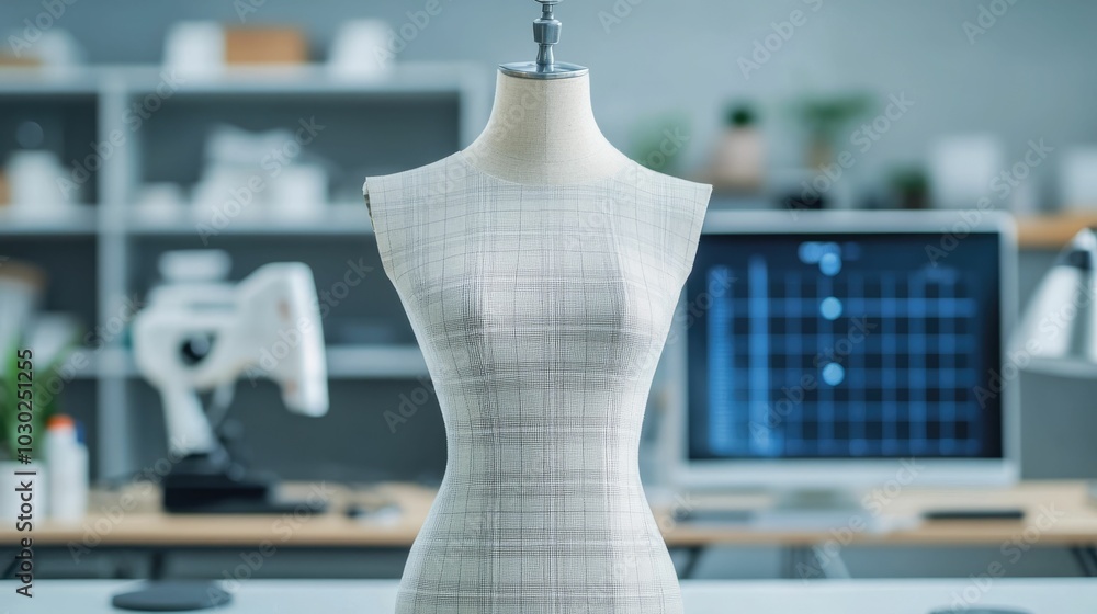 Aufkleber fashion designer utilizing cutting edge technology to analyze data and forecast trends enabling the 
