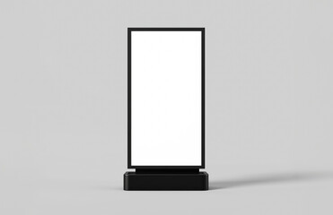 Mockup poster city box. Template poster advertising citylight. City format board, urban style, billboard in city. Mockup poster, city light box, street billboard, citylight. Realistic style photo