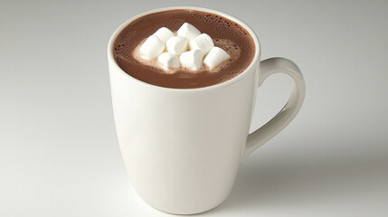 Warm Cup of Hot Chocolate with Marshmallows
