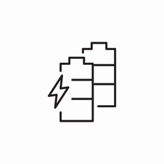 battery charge icon sign vector