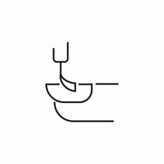 nail polish manicure icon sign vector