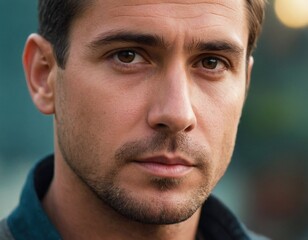 Obraz premium Portrait of a confident young man, close-up