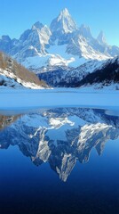 Glacial Serenity, Snow covered mountains