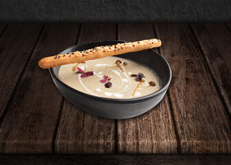 delicious grilled fresh chicken chop beef steak fish fillet seafood meat brown black pepper sauce salad in white plate on brown background premium western cafe halal food menu for restaurant set combo