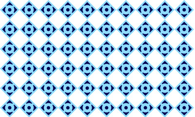 seamless pattern with blue dot ing and diamond checkerboard on white background repeat style replete image design for fabric printing, racing