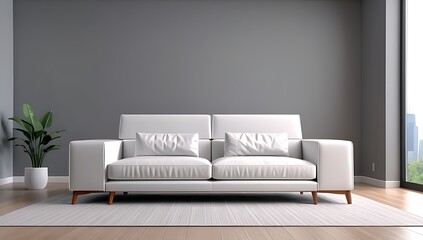 sofa modern interior rendered better visualization presentation purposes