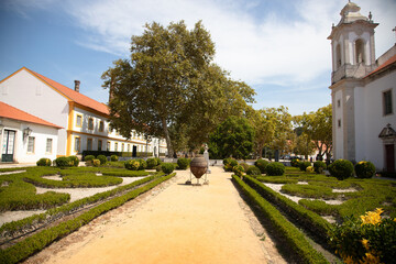 Garden at the Vista Alegre factory, Ilhavo, Aveiro, Portugal - August 2024