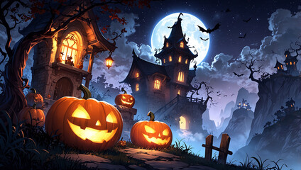 a large haunted house