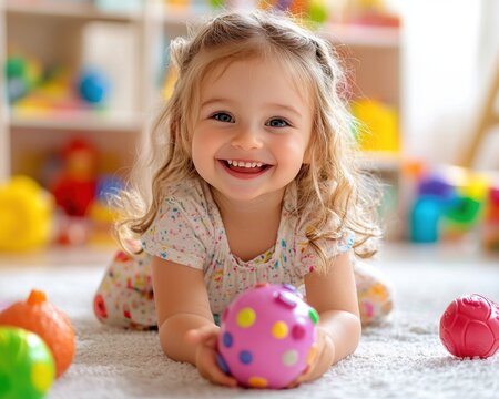 Child playing with toys, embodying joy and creativity during Safe Toys and Gifts Month