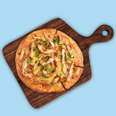 seafood pasta with burger, pizza, salad, breakfast, chicken, curry fish top view group set on white marble table western spaghetti cuisine halal food hotel luxury cafe menu cover design