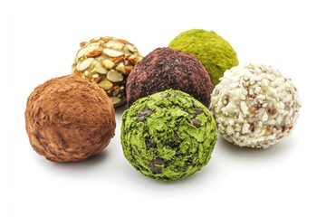 Obraz premium Chocolates truffles dessert sweets.