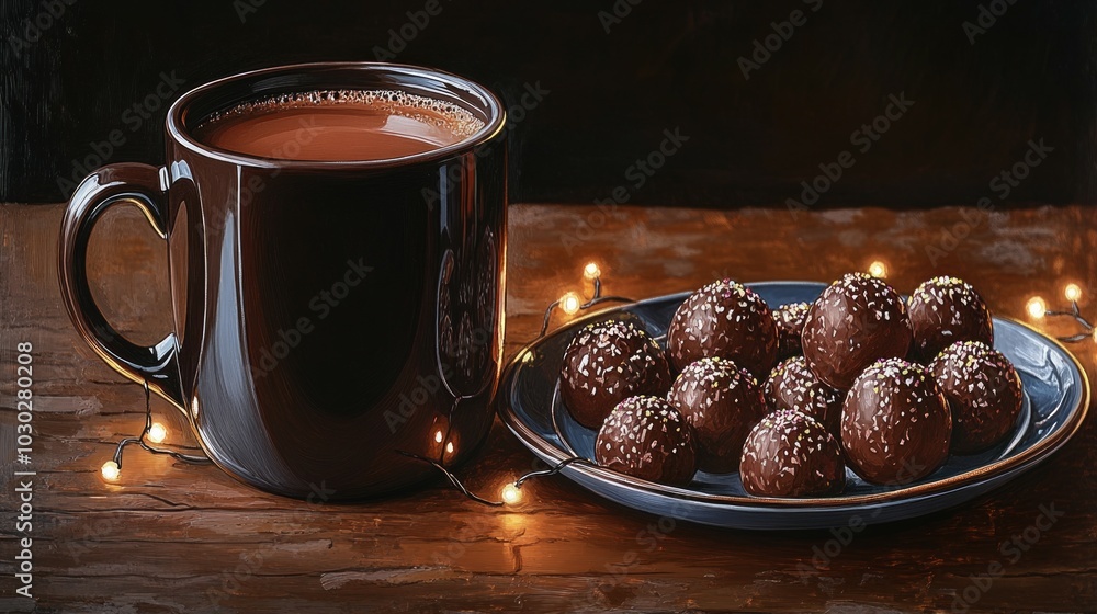 Canvas Prints Evening Indulgence, Hot cocoa