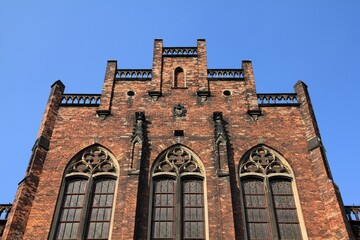 Music school in Bytom, Poland. Upper Silesia (Gorny Slask) region landmarks in Poland.