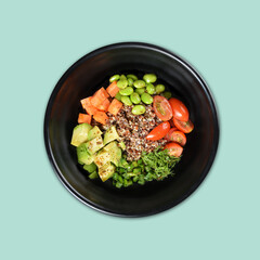 wok fried fu Zhou braised ee fu noodle bee hoon longevity noodle mee fried rice with seafood mushroom prawn egg meat on wood table asian chinese halal food menu for restaurant set combo