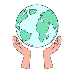 Hand Drawn Earth Day